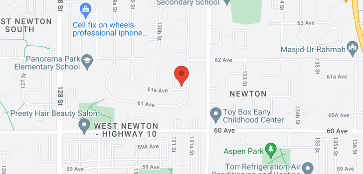 map of 13123 61A AVENUE